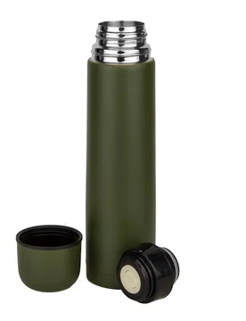 Vakuum Thermoflasche MFH 1 L oliv Default Title adult - FoX Outdoor - FashionsVida