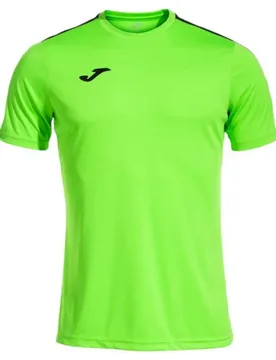 T-shirt à Manches Courtes Eco Essential Fluor Green / Black 3XL - Joma - FashionsVida
