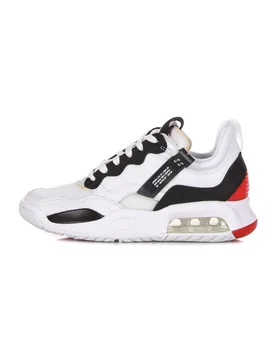 Scarpa Bassa Uomo Ma2 White/black/university Red/lt Smoke Grey - Jordan - FashionsVida