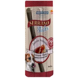Snack para perros adultos Serrano sticks jamón serrano 16 x 12 g