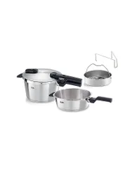Schnellkochtopf Set 2-tlg VITAQUICK 4,5l+2,5l Eedelstahl plata