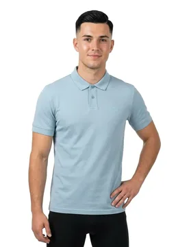 Polo à Manches Courtes Prime Orange Light / Pastel Blue S - BOSS - FashionsVida
