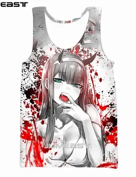 Jumeast Brand Men Women 3D Printed Vest Anime DARLING In The FRANXX Short Sleeve Fashion Sport Pullover Summer Tank Tops Tees - Aliexpress - FashionsVida