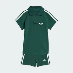 SET DI POLO CORTE 0-3M Collegiate Green