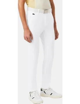 Pantalón de hombre de golf de sarga absorbente slim fit - Lacoste - FashionsVida