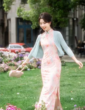 The new Chinese-style pink modified engagement cheongsam can be worn daily as a and elegant dress - Aliexpress - FashionsVida