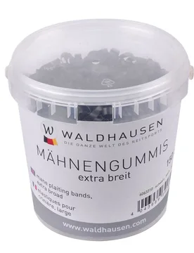 Mähnengummis EXTRA BREIT im Eimer 150 g schwarz - Waldhausen - FashionsVida