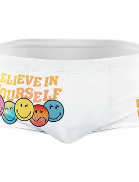 Smiley World Believe Swimming Boxer Multicolour S Men - OTSO - FashionsVida