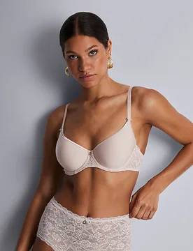 Sujetador camiseta ROSESSENCE nude d'ete rosa 75B - Aubade - FashionsVida