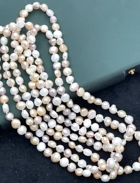 Natural Freshwater Pearl Horizontal Hole Nugget Pearl 8-9mm For Christmas Holidays Gifts Length 8-9mm - Aliexpress - FashionsVida
