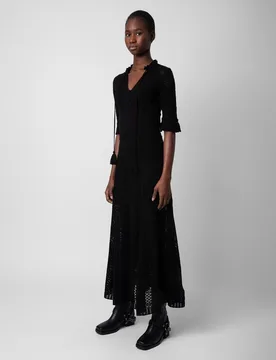 Zadig & Voltaire - Vestido larga Memphis en algodón - Zadig & Voltaire - FashionsVida