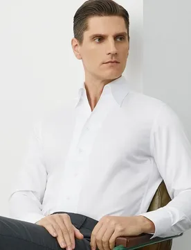 New Fashion Business Men's Clothing One Piece Collar White Shirt Men Long Sleeve Shirt Autumn - Aliexpress - FashionsVida