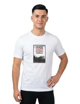 T-shirt à Manches Courtes Dj White L - BOSS - FashionsVida