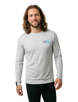 Tuna Long Sleeve T-shirt Light Grey M Men - Hotspot Design - FashionsVida