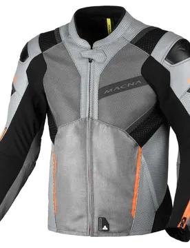 Giacca Moto Galvic Grigio Nero taglia 48 - Macna - FashionsVida
