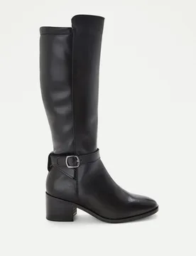 Bota tacón de mujer 50% elástica - LT Comfort - FashionsVida