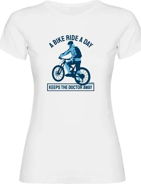 Maglietta A Maniche Corte Keep The Doctor Away White - Kruskis - FashionsVida