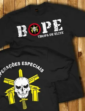 Bope - Tropa De Elite "operações Especiais" T-Shirt 100% Cotton O-Neck Short Sleeve Summer Casual Mens T-shirt Streetwear - Aliexpress - FashionsVida
