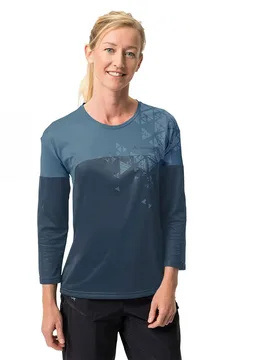 Maglietta A Maniche Lunghe Moab V Blue Gray - Vaude Bike - FashionsVida