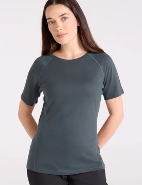Summit Womens Merino Thermal Top - Green - Green - Size: 8 - Mountain Warehouse - FashionsVida
