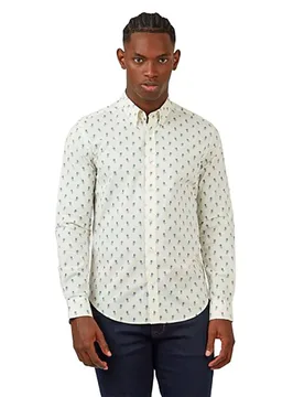 Chemise à Manches Longues 68058 Beige M - Ben sherman - FashionsVida