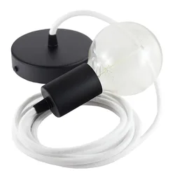 Cables Suspension Luminaire Rc01 50 Cm White / Black One Size