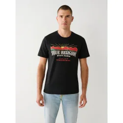 Mens Jet Black True Logo T-Shirt - Male - Black - Small