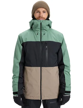 Chaqueta de snowboard Sycamore Block 20K para hombre verde S - Quiksilver - FashionsVida
