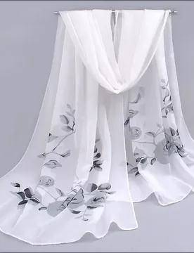 Spring and Summer Women Scarf New Pashmina Shawl Printed Cape Silk Chiffon Polyester Tippet Muffler 60*160cm - Aliexpress - FashionsVida