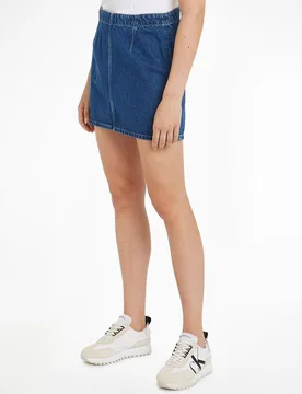 Minifalda Mujer denim con corte evasé - Calvin Klein Jeans - FashionsVida
