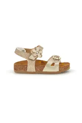Sandali platino oro brillante con fibbie 257A084SR 27