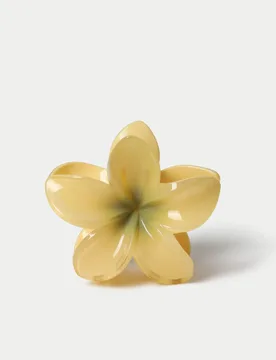 Yellow Flower Large Claw Yellow Female - M&S - FashionsVida