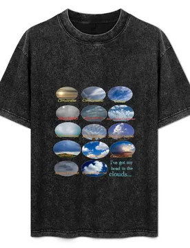 I've got my head in the clouds... Cloud flow chart T-Shirt Active Sports Short Sleeve Cotton Shirt - Aliexpress - FashionsVida