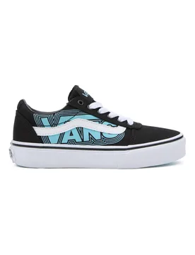 Sneakers Nere e Azzurre Con Logo Laterale Ward 37 - Vans - FashionsVida
