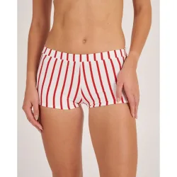 Pantalon de playa en tejido piqué de rayas