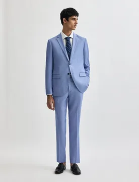 Pantalón de traje de hombre ojo de perdiz - Easy Wear - FashionsVida