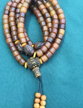 Natural Yak Bone Vintage Distressed and Cracked Bead Bracelet, 108 Beads, 10*8, with Accessories, Decorative Buddhist P - Aliexpress - FashionsVida