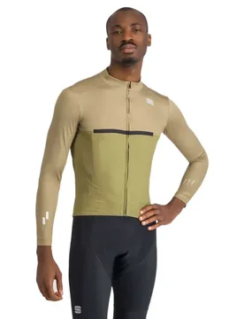 Maglia A Maniche Lunghe Pista Thermal Forest Green / Olive / Black - Sportful - FashionsVida