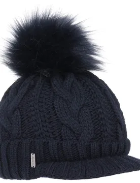 Britta Cable Knit Beanie by - navy - Damen - Size: One Size - McBURN - FashionsVida