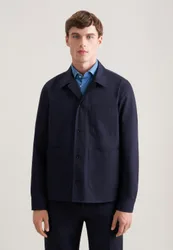 Regular Jacke Uni Blau XXL