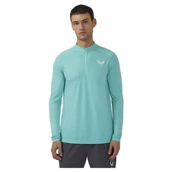 Sweat à Demi-zip Cme40967 Seamless Light Aqua / White L