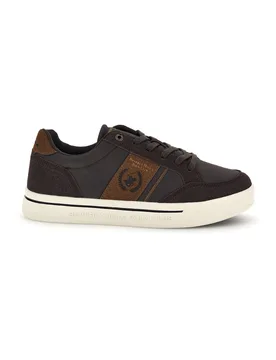 Sneakers marroni con banda a contrasto polo club Daniel Ortega LTX 40 - Beverly Hills - FashionsVida