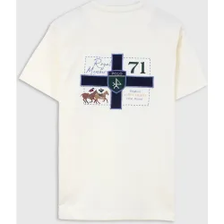 Camiseta de hombre clásica manga corta estampada