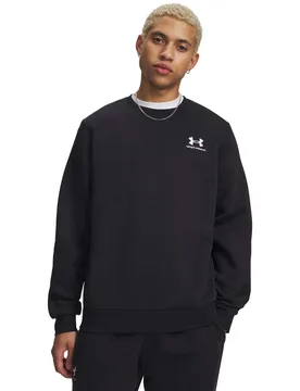 Cotton Rich Icon Fleece Sweatshirt Black male - Under armour - FashionsVida