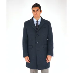 Abrigo de hombre en azul oscuro