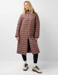 Nimbus Feather and Down Longline Puffer Jacket Medium Brown female