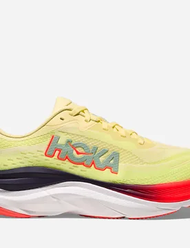 Men's Skyflow Road Running Shoes in Sunlight/Neon Yuzu, Size 10 - HOKA - FashionsVida