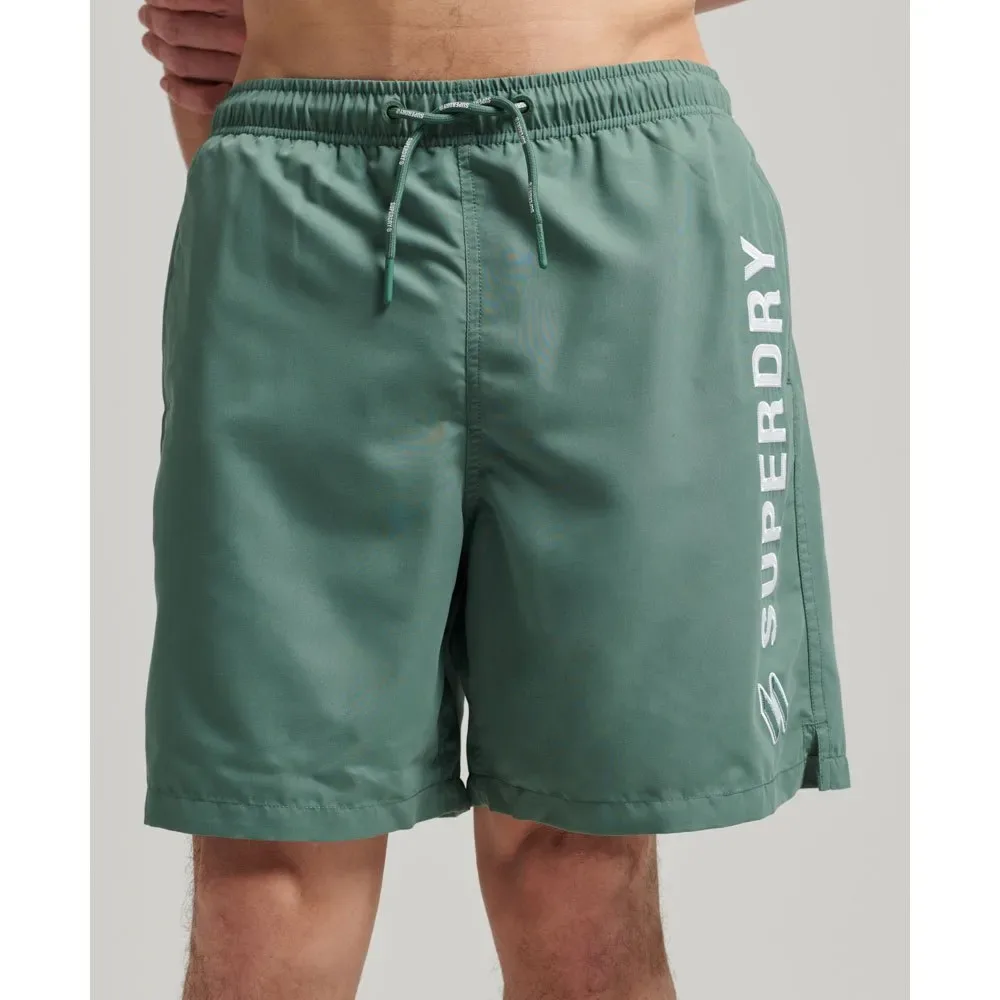 Costume Da Bagno Code Applque 19inch Forest Night Green 2XL - Superdry - FashionsVida