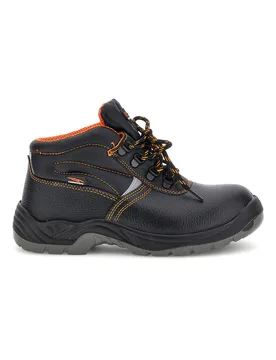 Scarpa Antinfortunistica Nera con Dettagli Arancio TSS2001 S1P 45 - TECHNOSAFE - FashionsVida