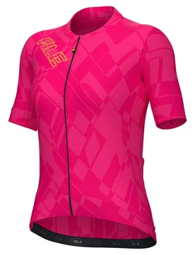Maglia A Maniche Corte Pr-e Schema Fuchsia - Ale - FashionsVida